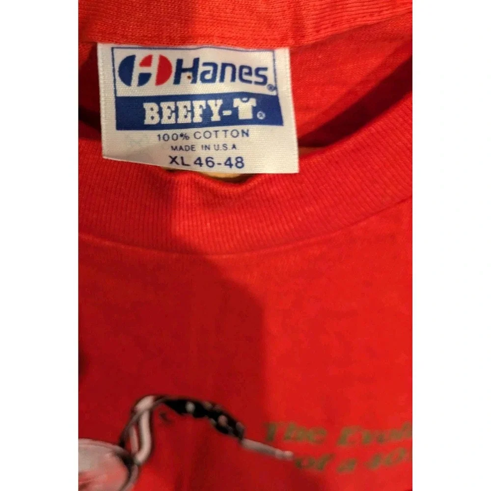 Vintage 90s Harley Davidson The Springer Red 3D Emblem Single Stitch XL Oklahoma - Picture 6 of 6
